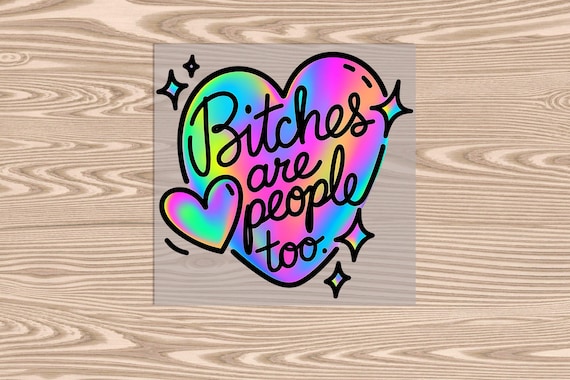 Ready to Press, B's are people too, heat transfer print, DTF Transfer Print