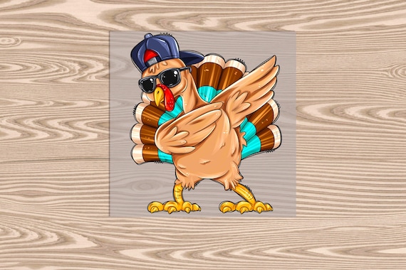 Ready to Press, Boy Dab Turkey, heat transfer print, DTF Transfer Print
