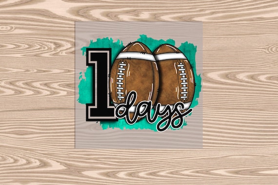 Ready to Press, 100 Days Football, DTF Transfer Print