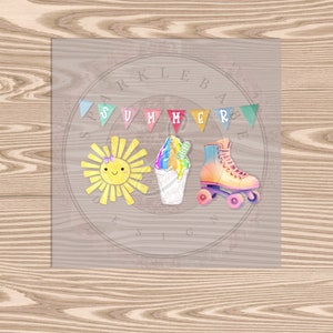 EXCLUSIVE-Ready to Press, Summer Skate, DTF Transfer Print