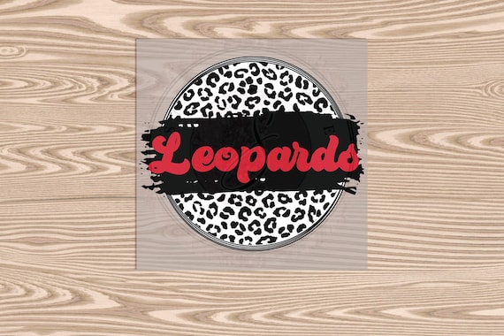 Red Leopards Print: Ready to Press DTF Heat Transfer