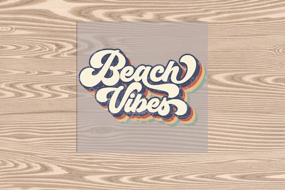 Ready to Press, Retro Beach Vibes, DTF Transfer Print
