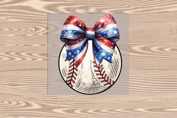 Ready to Press, American Bow Baseball Coquette, DTF Transfer Print