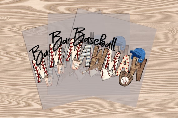 Ready to Press, Baseball MawMaw, heat transfer print, DTF Transfer Print