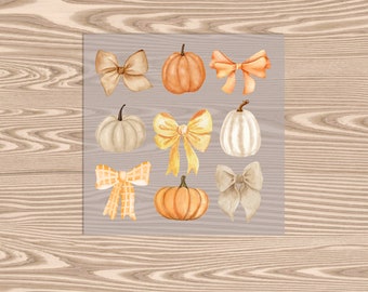 Ready to Press DTF Transfer-Halloween Coquette Pumpkins- heat transfer