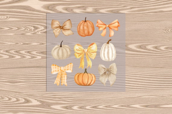 Ready to Press, Halloween Coquette Pumpkins, heat transfer print, DTF Transfer Print