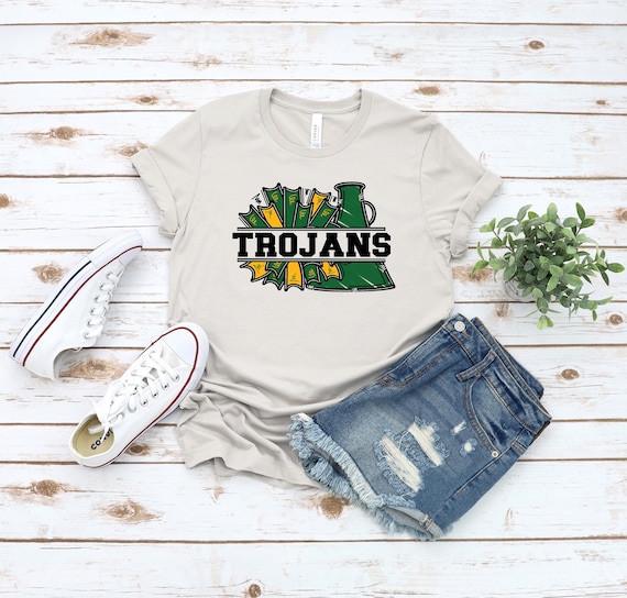 Ready to Press,   Trojans Cheer  ,heat transfer print , DTF Transfer Print