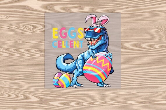 Ready to Press, Eggcellent Dino, DTF Transfer Print