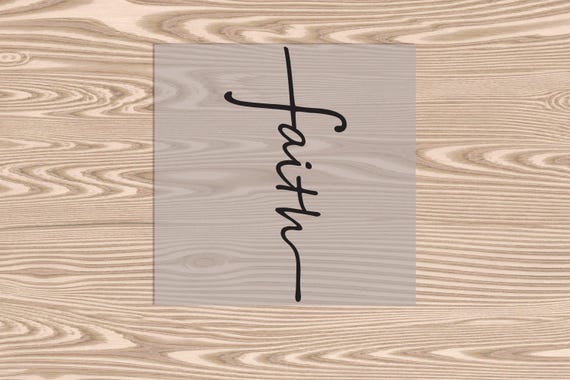 Ready to Press, Faith Script, DTF Transfer Print