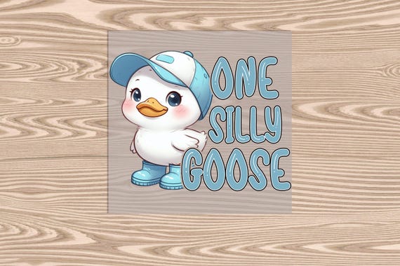 Ready to Press, Boy One Silly Goose, DTF Transfer Print