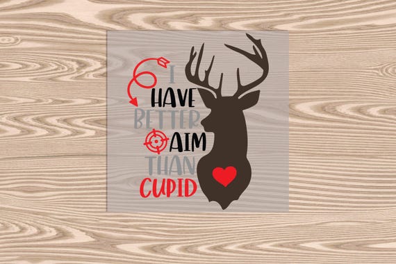Ready to Press, Better Aim Than Cupid, Valentine's Day, DTF Transfer Print, heat transfer print