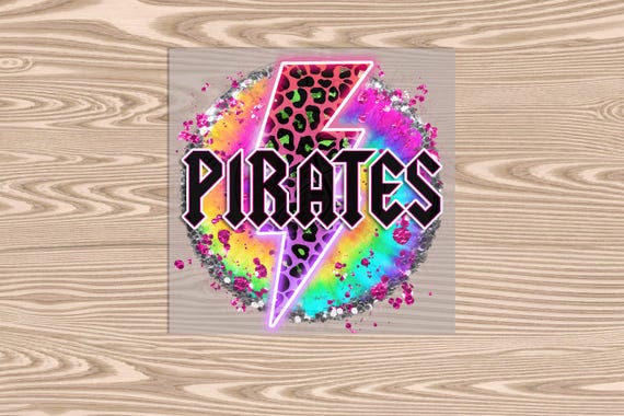 Neon Pirates DTF Transfer Print: Ready to Press