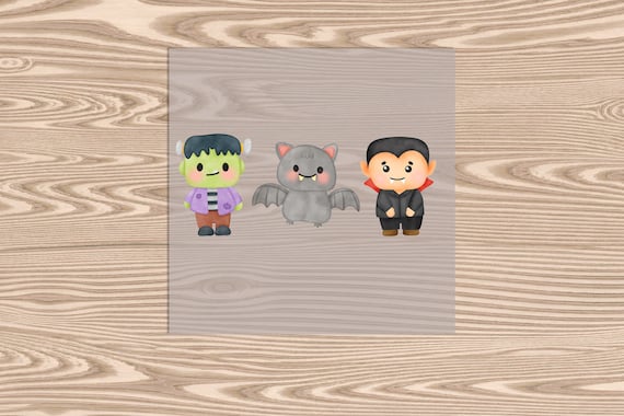 Ready to Press, Kids Halloween, heat transfer print, DTF Transfer Print