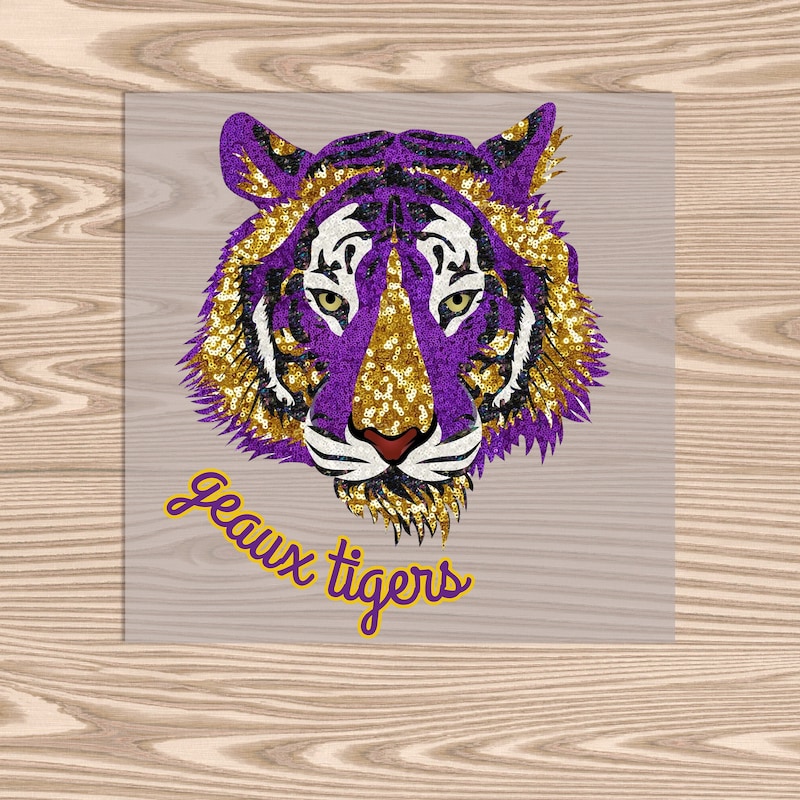 Chill out Tiger Sequin Embroidery Sweatshirt