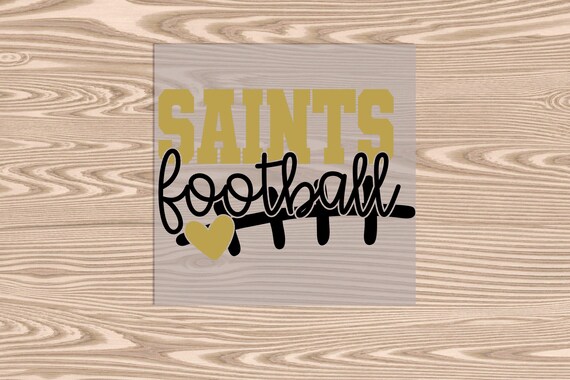 Black and Gold Football DTF Transfer Print: Ready to Press