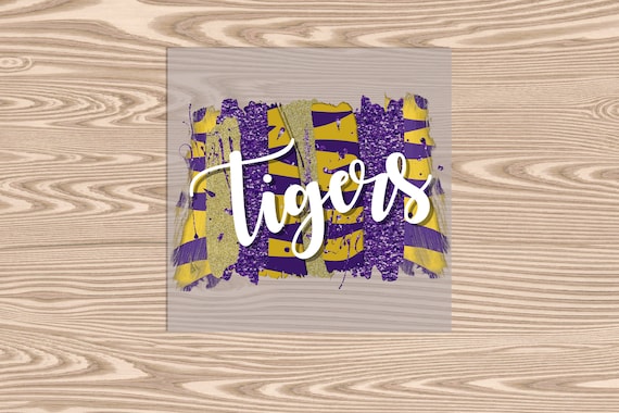 Ready to Press, Tigers Stripes Glitter, heat transfer print, DTF Transfer Print
