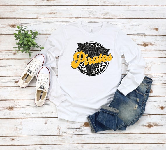 Ready to Press,   Pirates Glitter Triangle  ,heat transfer print (glitter effect) , DTF Transfer Print
