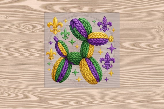 Ready to Press DTF Transfer- Bead Dog Faux Yarn -- heat transfer