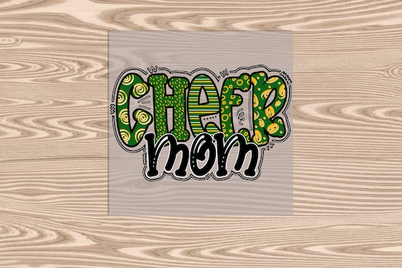 Ready to Press, Cheer Mom, heat transfer print, DTF Transfer Print