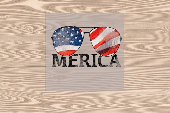 Ready to Press, Merica Sunglasses (distressed), DTF Transfer Print