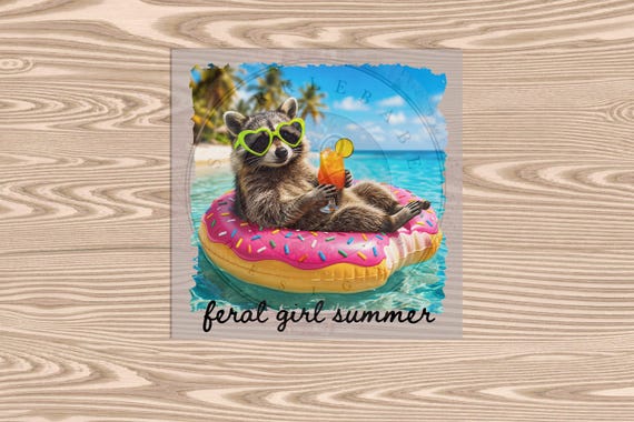 Ready to Press DTF Transfer-Feral Girl Summer- heat transfer