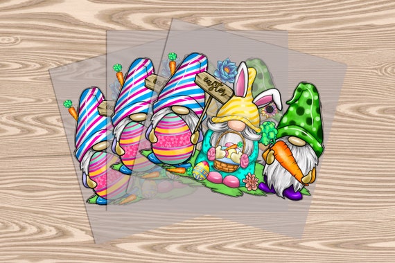 Ready to Press, Easter Gnomes, DTF Transfer Print