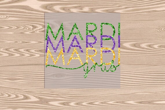 Ready to Press, Mardi Gras Stack, heat transfer print, DTF Transfer Print