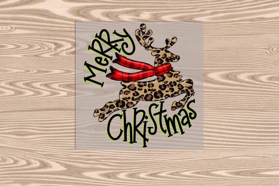 Ready to Press, Leopard Reindeer, heat transfer print, DTF Transfer Print
