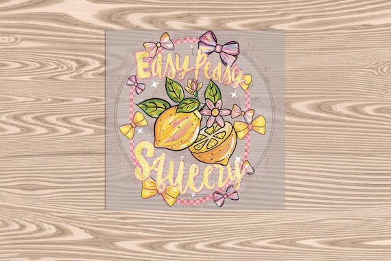 Ready to Press, Easy Lemons, DTF Transfer Print
