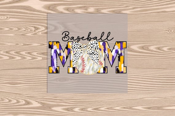Ready to Press, Baseball Mom, heat transfer print, DTF Transfer Print