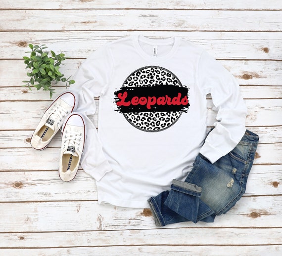 Ready to Press,   Leopards (red)  ,heat transfer print , DTF Transfer Print