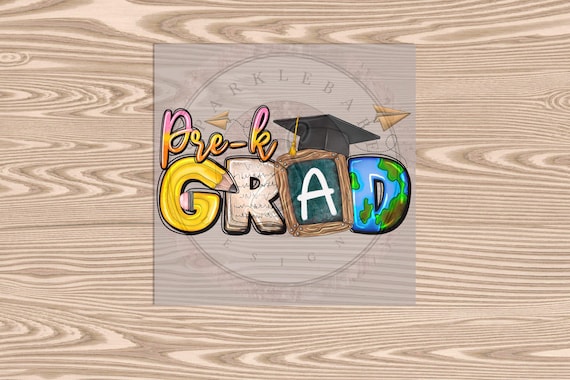 Ready to Press DTF Transfer-Pre-K Grad- heat transfer