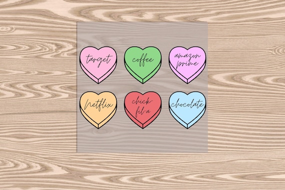 Ready to Press, Mom Life Candy Hearts, DTF Transfer Print, heat transfer print