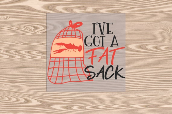 Ready to Press, Fat Sack, heat transfer print, DTF Transfer Print