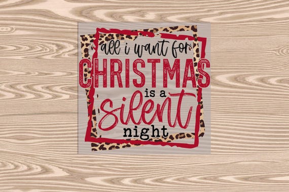 Ready to Press, Silent Night, heat transfer print, DTF Transfer Print