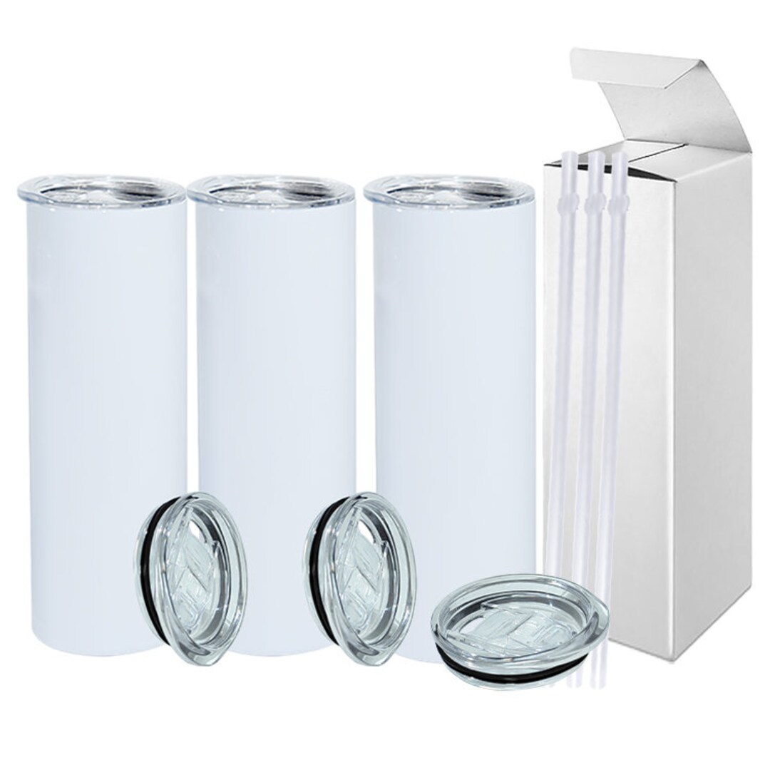 4 Pack 20 oz. Stainless Steel Sublimation Tumbler