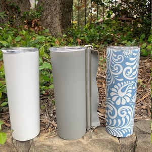 CLOSEOUT!! Reusable 20oz Skinny Sublimation Silicone wrap. Silicone wrap fits both STRAIGHT and TAPERED 20oz Tumblers.