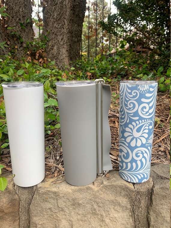 Reusable 20oz Skinny Tumbler Sublimation Silicone Wrap: Straight & Tapered