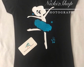 Cochlear Implant Ballerina/ Hearing Aid/ BaHa (with band)/ Kanso/ ASL shirts/ Cochlear implant Dance Girl shirt