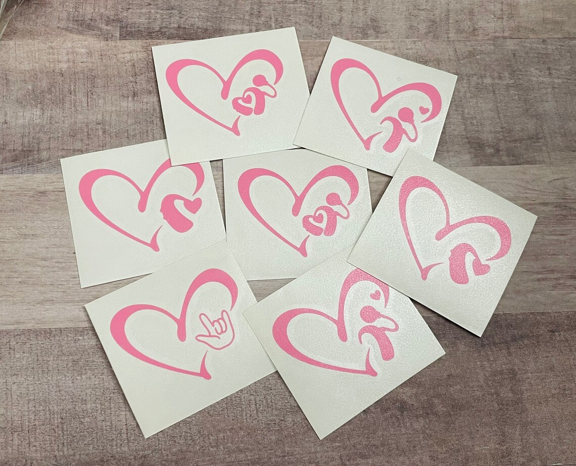 Cochlear Implant Decal Sticker Hearing Aids Baha Kanso ASL - Etsy