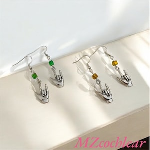 ASL I Love you Earring, Love Sign Earring, Love Hand Sign Earring, Gift for ASL Interpreter Teacher Classmate