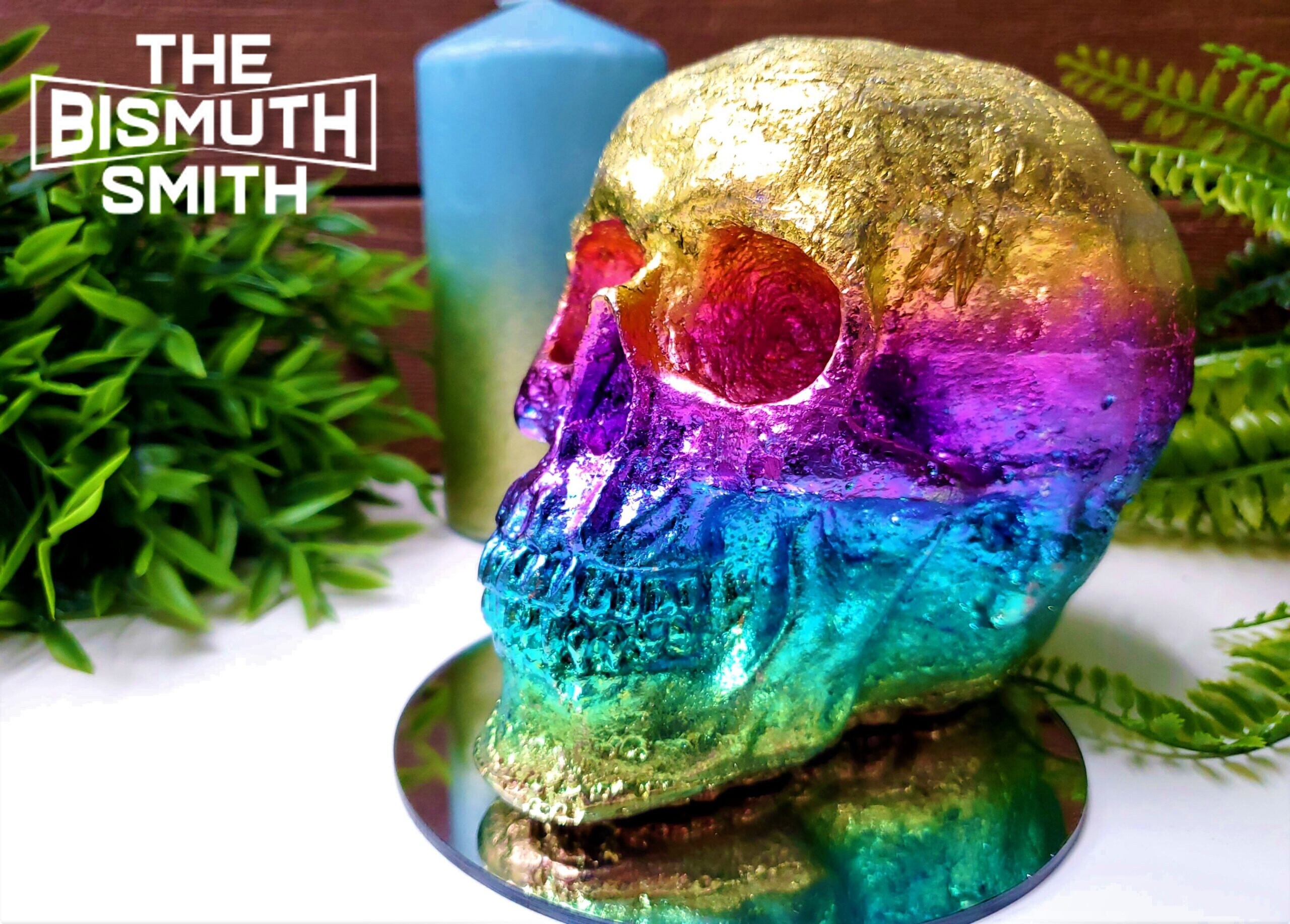 NEW Life Sized Bismuth Human Skull | Etsy