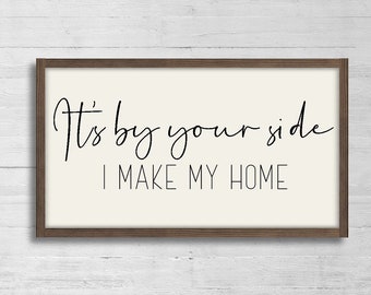 "It's by your Side I Make my Home"Flamingo Quote CANVAS PRINT Decorative Art "It's by your Side I Make my Home"Flamingo Quote CANVAS PRINT Decorative Art
