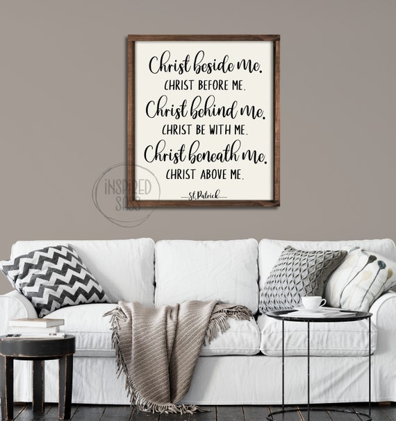 Christ Beside Me Christ Before Me Christ Behind Me Christ Etsy