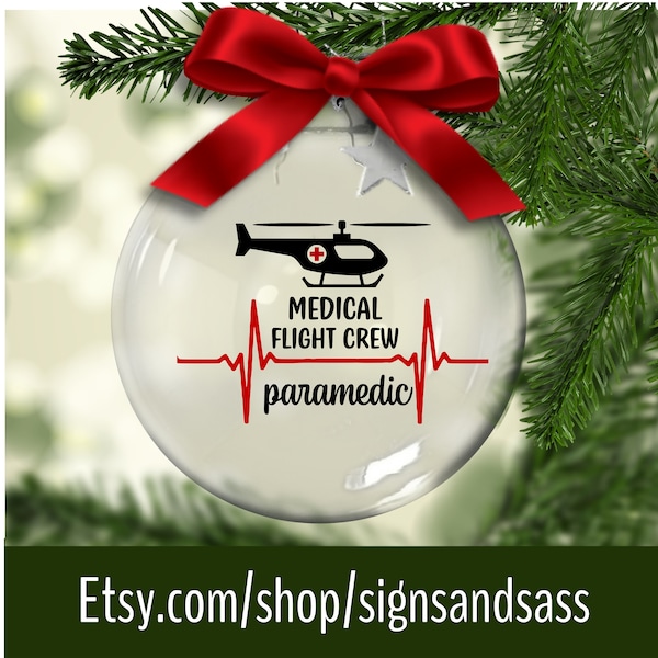 Flight Paramedic Ornament Etsy