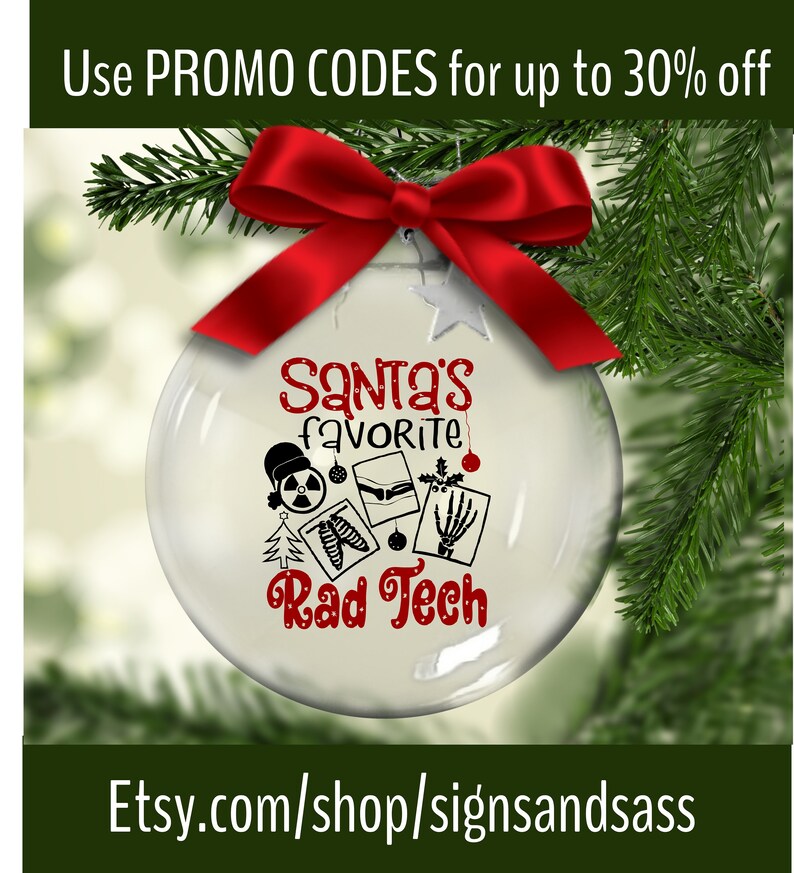 Santa s Favorite RAD TECH RADIOLOGIC Technician Glass Etsy