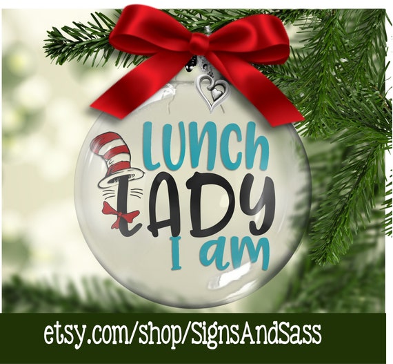 lunch lady christmas ornament