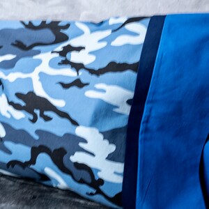 Toddler Blue Camouflage  Travel Pillowcase