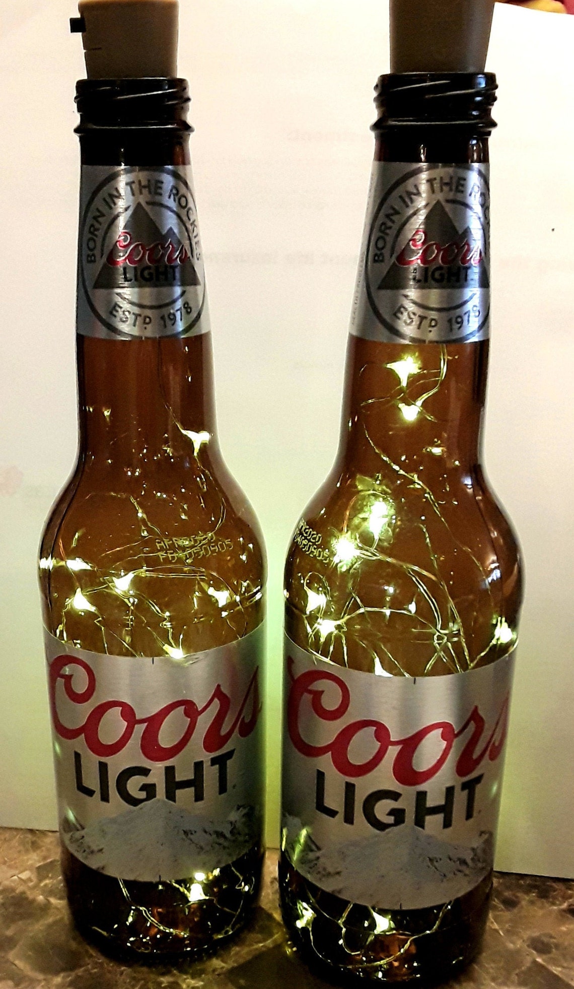 Coors Light Bottle Lights, Coors Light Gifts, Coors Light Lighted