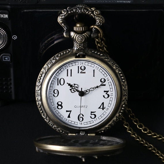 Vintage Motorcycle Pocket Watch, Motorcycle Pocke… - image 2